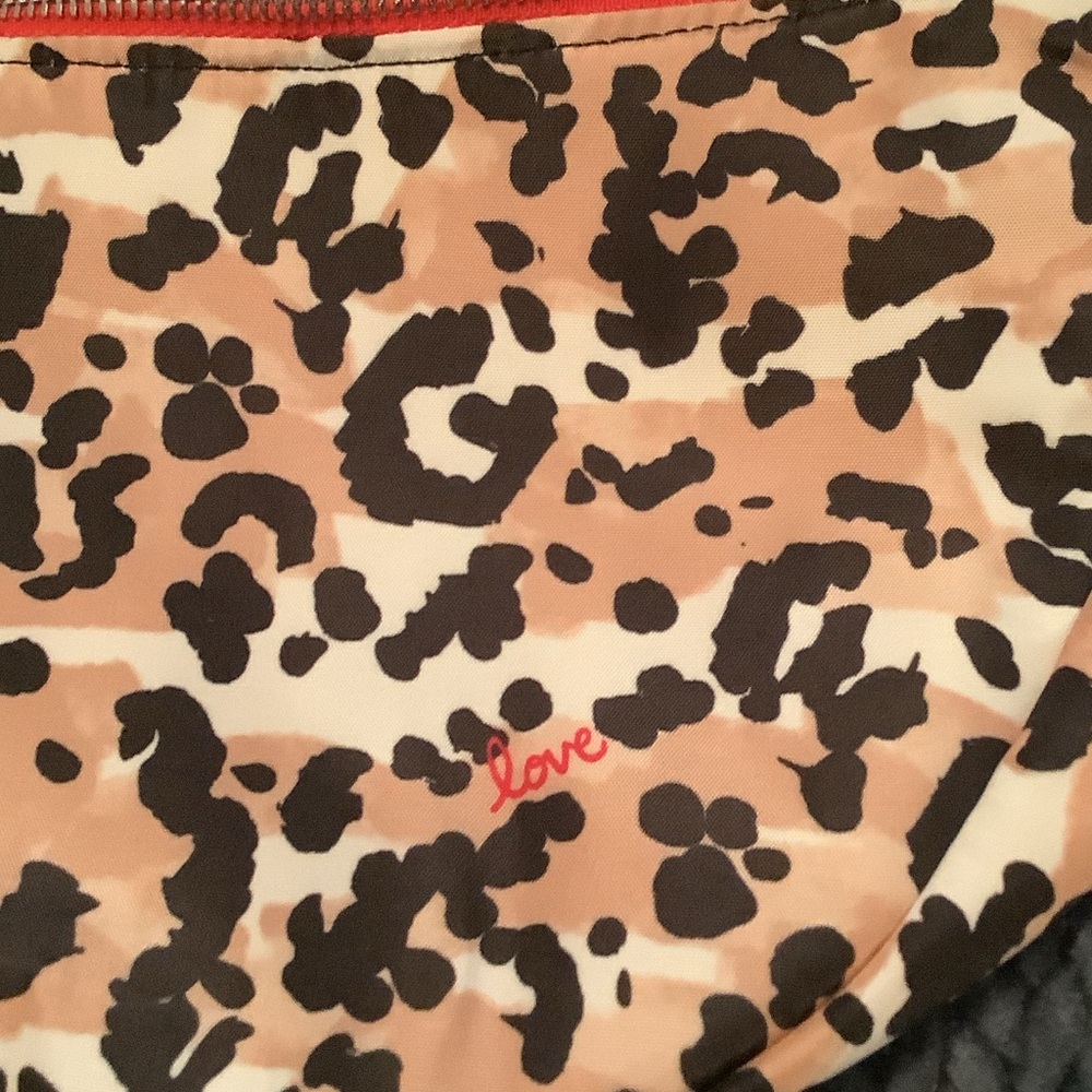 Brighton Leopard Print Crossbody Bag - Black and Tan - Picture 3 of 7